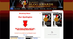 Desktop Screenshot of blognetawards.com